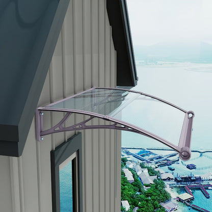 Polycarbonate Window Awning with UV Protection and Modular Design for Patio detail image - detail view 5