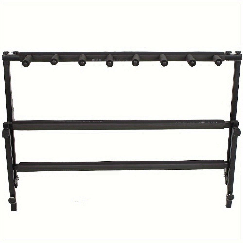 Portable 7-Guitar Folding Rack Stand with Padded Slots and Carry Bag detail image - detail view 3
