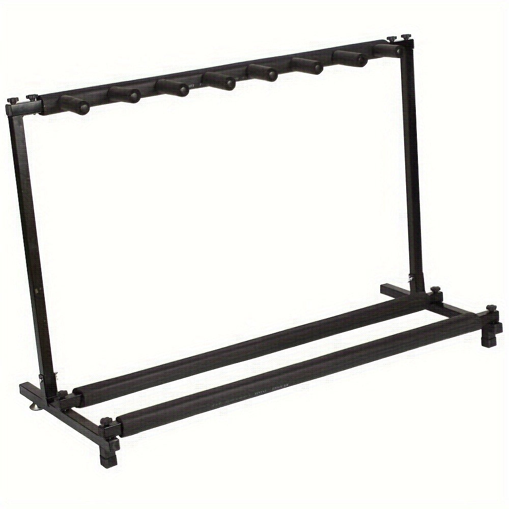 Portable 7-Guitar Folding Rack Stand with Padded Slots and Carry Bag detail image - detail view 4