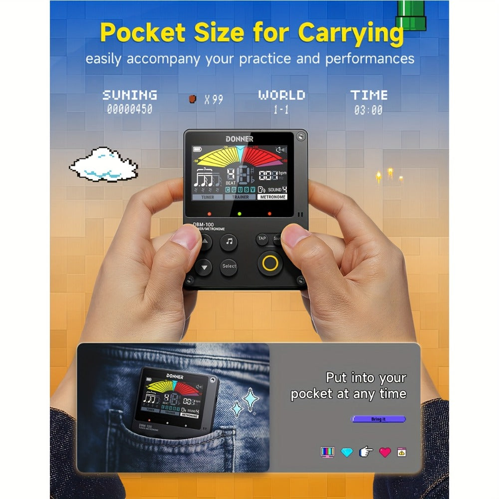 Portable Digital Metronome with Four Modes and Rhythm Trainer for Musicians detail image - detail view 3