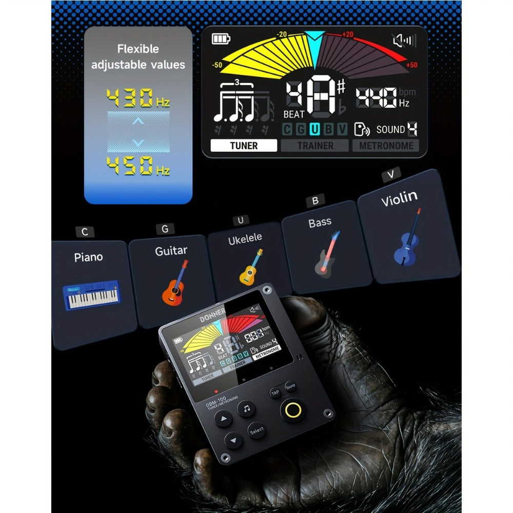 Portable Digital Metronome with Four Modes and Rhythm Trainer for Musicians detail image - detail view 4