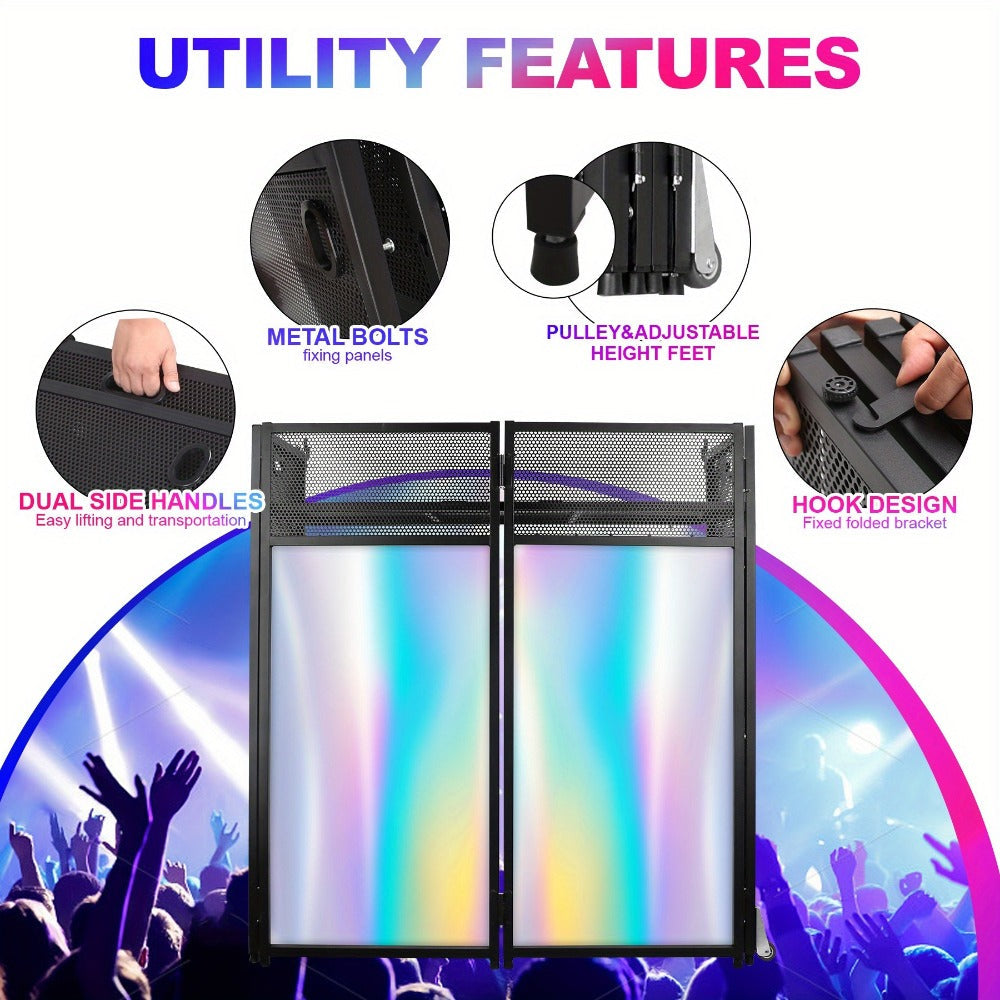 Portable DJ Booth, Portable, 5 inch, Facade for Supporting And Screening Dj Controllers detail image