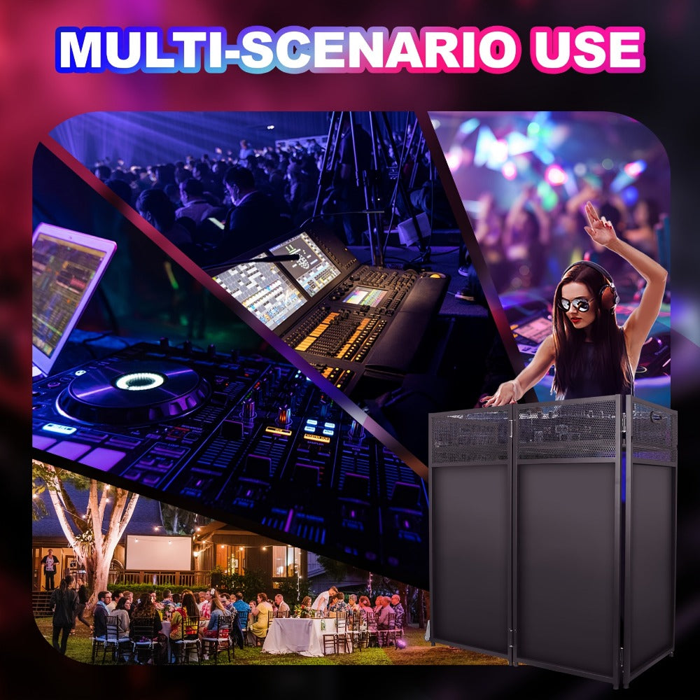 Portable DJ Booth, Portable, 5 inch, Facade for Supporting And Screening Dj Controllers detail image - detail view 4