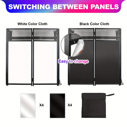 Portable DJ Booth, Portable, 5 inch, Facade for Supporting And Screening Dj Controllers detail image - detail view 5