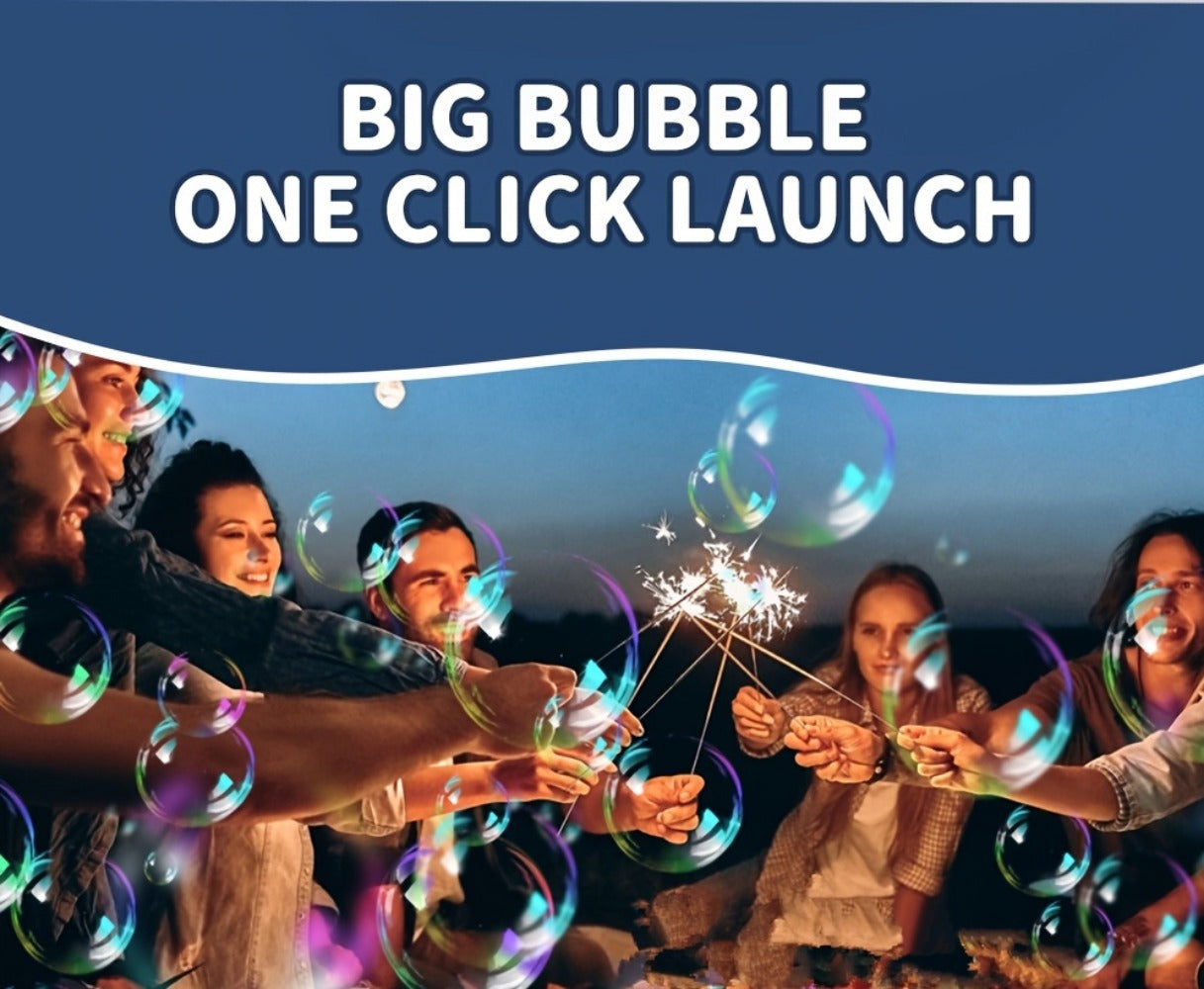Portable Dual-Fan Bubble Machine with LED Lights and Carry Handle detail image - detail view 11