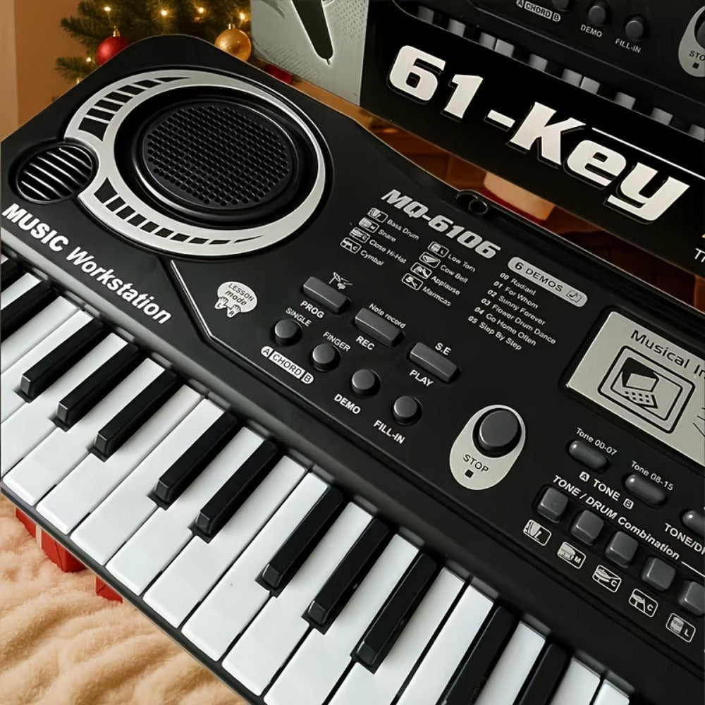 Portable Electronic Keyboard, 61-key electronic keyboard, USB, Portable, 61-key, Organ detail image - detail view 3