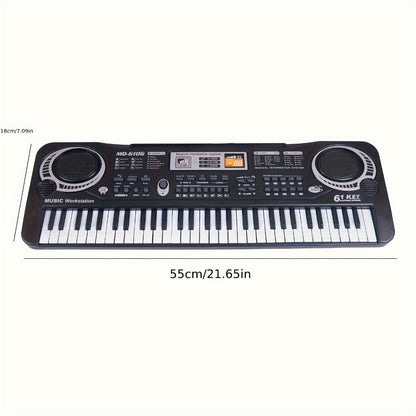 Portable Electronic Keyboard, Full Size, USB, Portable, Key, Microphone, Full for Beginner detail image - detail view 6