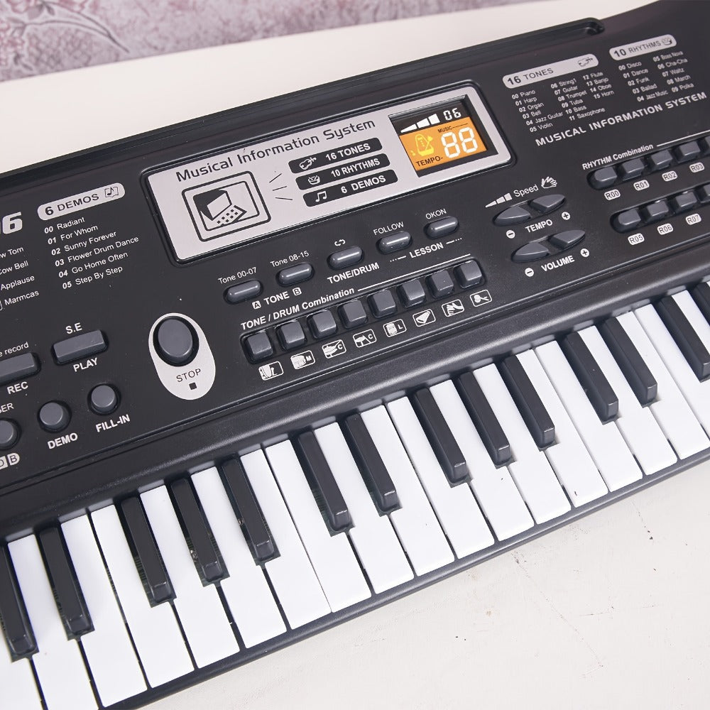 Portable Electronic Keyboard, Full Size, USB, Portable, Key, Microphone, Full for Beginner detail image - detail view 8