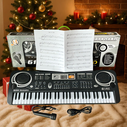 Portable Electronic Keyboard shown in the 61-key electronic keyboard option