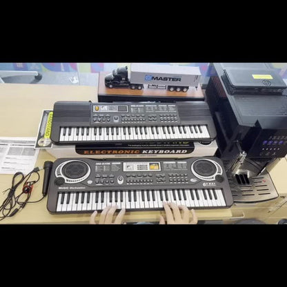 Portable Electronic Keyboard, Piano Keyboard, USB, 61-Key, Piano, Set for Beginner Lessons detail image - detail view 10
