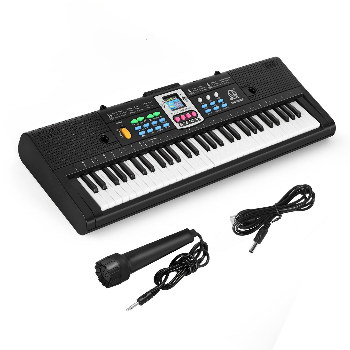 Portable Electronic Keyboard shown in the Black option