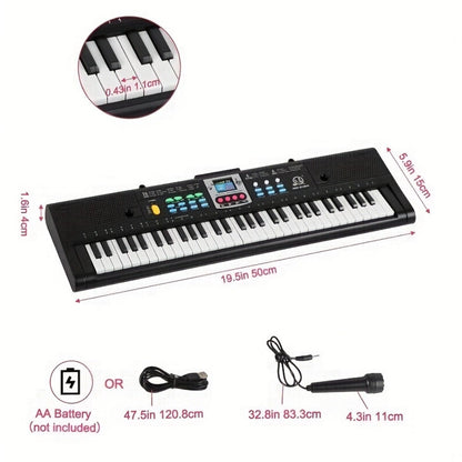 Portable Electronic Keyboard, USB, Portable, Piano, Keys, Beginner for Beginner Lessons detail image - detail view 10