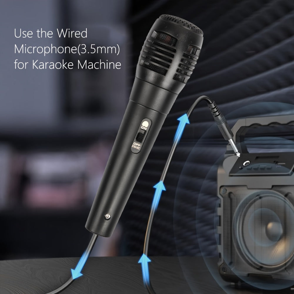 Portable Karaoke System, 3.5mm, Handheld, Wired, Microphone for Parties and Karaoke detail image - detail view 5