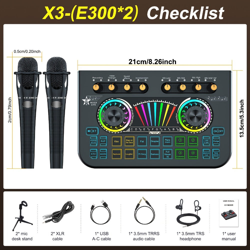 Portable Karaoke System, 36V, USB, Rechargeable, Professional, Podcast for Parties detail image - detail view 14