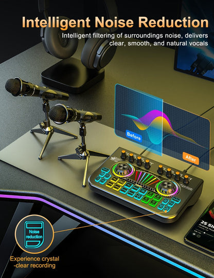 Portable Karaoke System, 36V, USB, Rechargeable, Professional, Podcast for Parties detail image - detail view 20