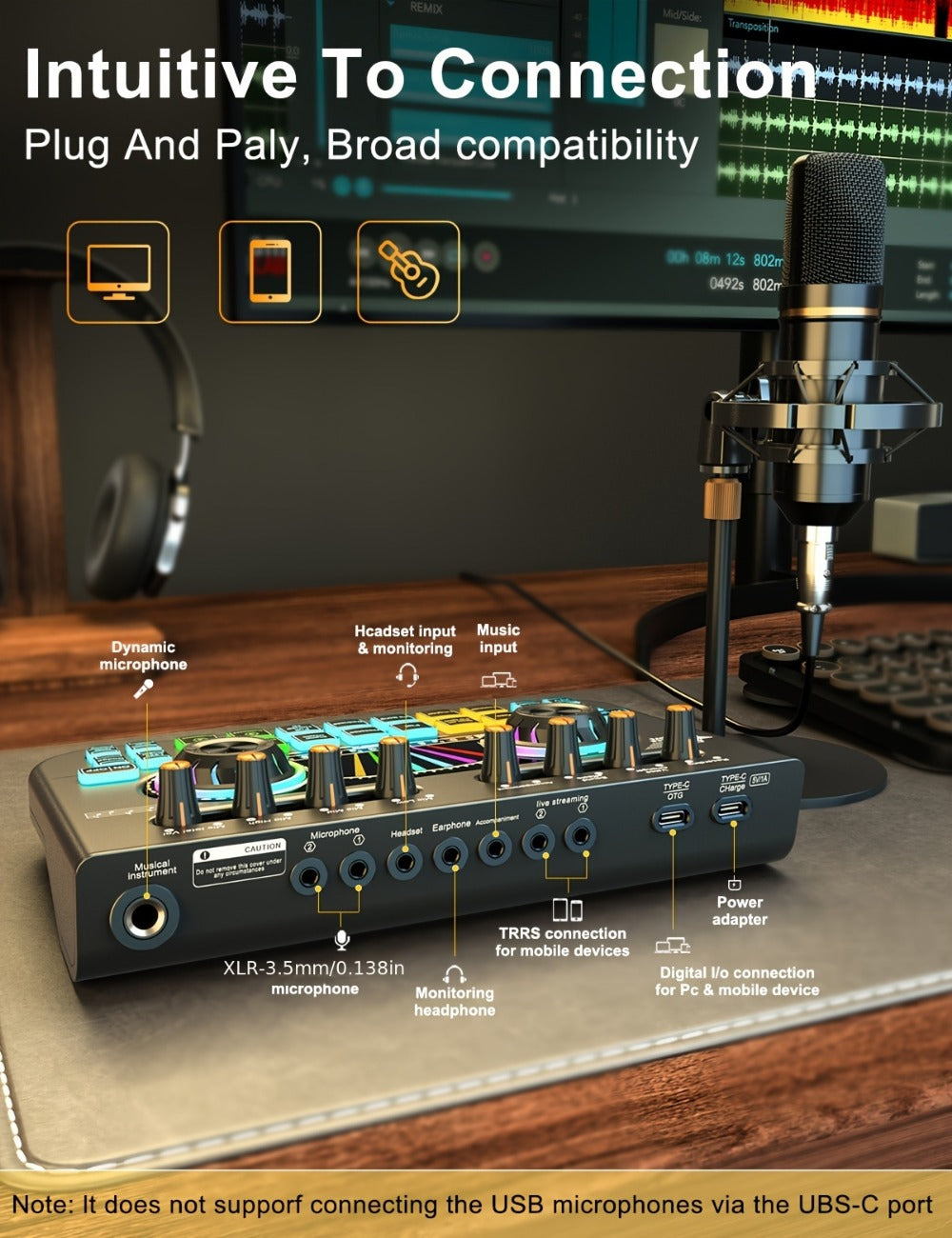 Portable Karaoke System, 36V, USB, Rechargeable, Professional, Podcast for Parties detail image - detail view 22