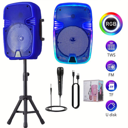 Portable Karaoke System shown in the Blue option