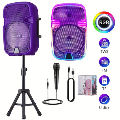 Portable Karaoke System shown in the Purple option