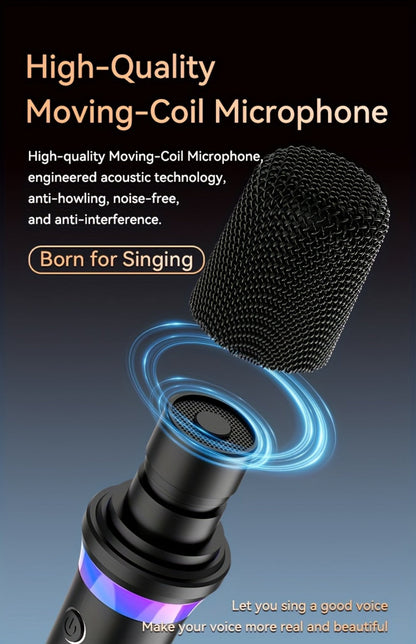Portable Karaoke System, Stereo, RGB, Wireless, VAORLO, DS-K2, Machine for Parties detail image - detail view 14