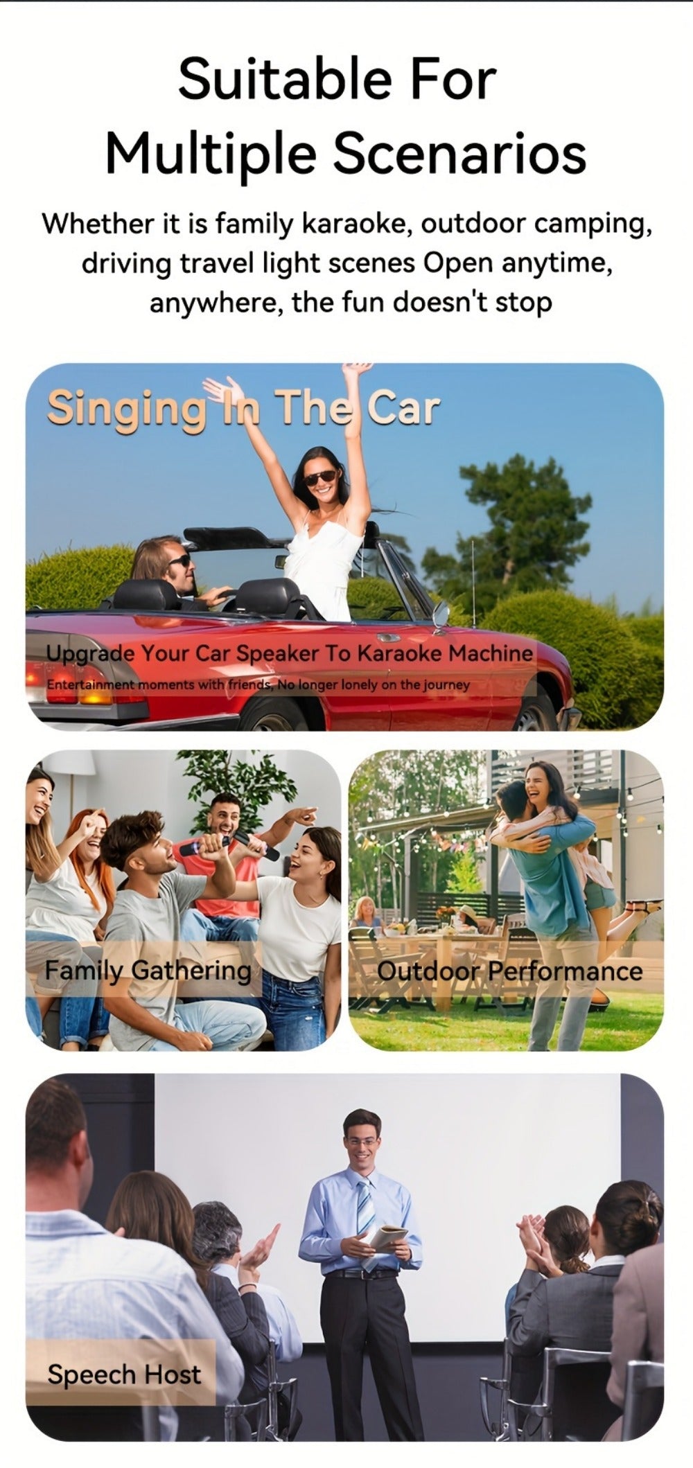 Portable Karaoke System, Stereo, RGB, Wireless, VAORLO, DS-K2, Machine for Parties detail image - detail view 23