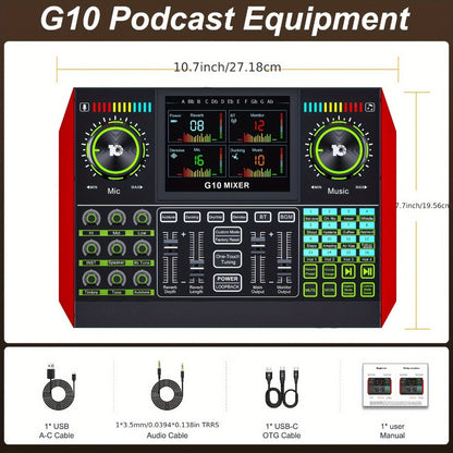 Portable Karaoke System, USB, Wireless, G10, Professional, Podcast for Parties and Karaoke detail image