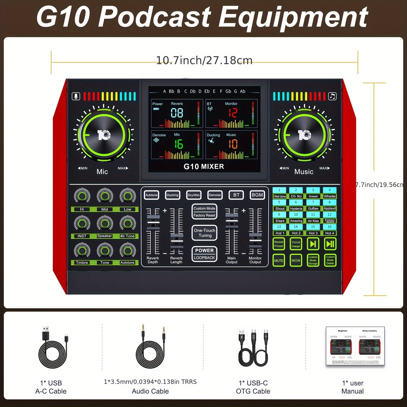 Portable Karaoke System shown in the G10 Mixer option
