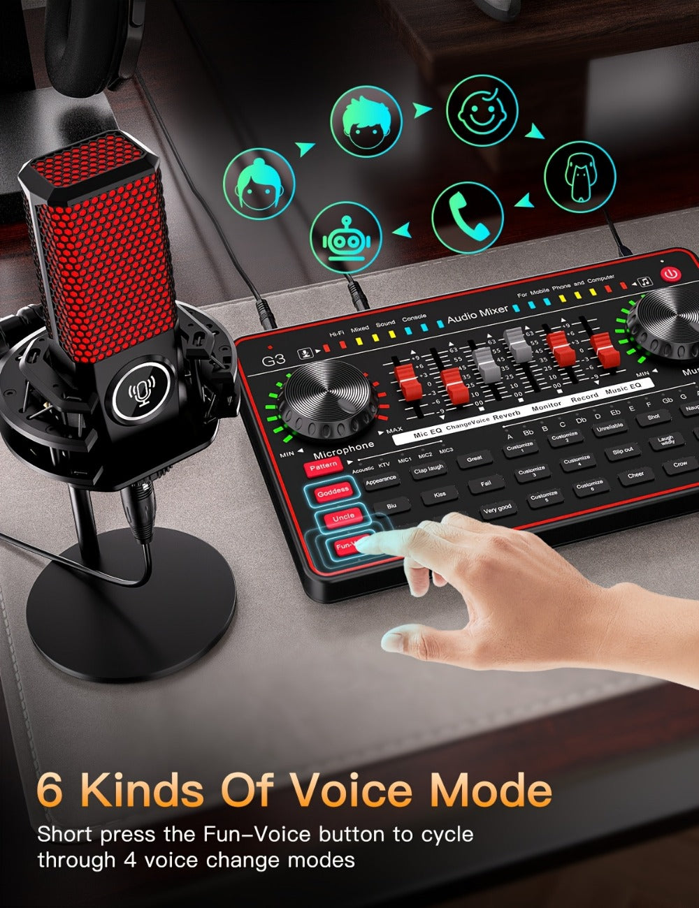 Portable Karaoke System, Wireless, USB, Podcast, Influencer, KOL for Parties and Karaoke detail image - detail view 13