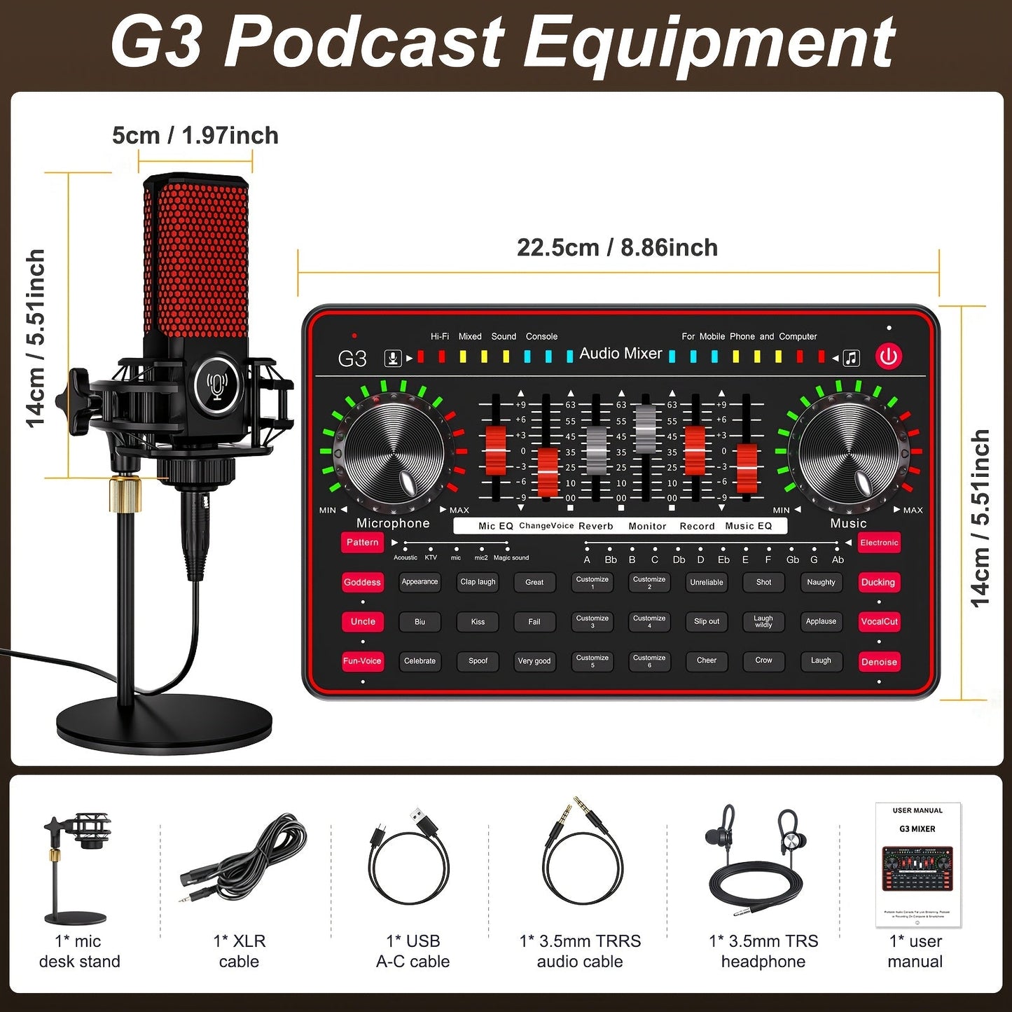 Portable Karaoke System shown in the G3 Mic Set option