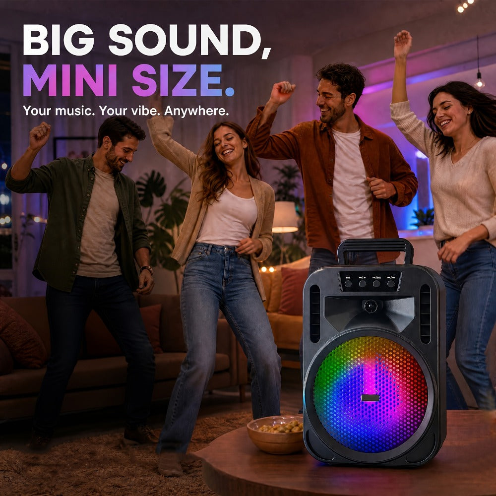 Portable PA Speaker, 10m, RGB, Remote Control, System, Wireless for Parties and Karaoke detail image - detail view 12