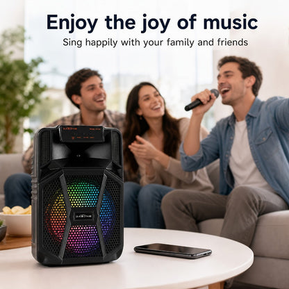Portable PA Speaker, 10m, RGB, Remote Control, System, Wireless for Parties and Karaoke detail image - detail view 6