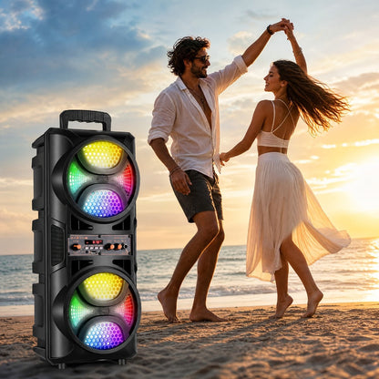 Portable PA Speaker, 10m, RGB, Remote Control, System, Wireless for Parties and Karaoke detail image - detail view 8