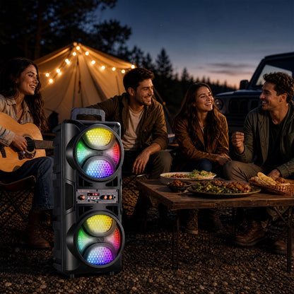 Portable PA Speaker, 10m, RGB, Remote Control, System, Wireless for Parties and Karaoke detail image - detail view 9