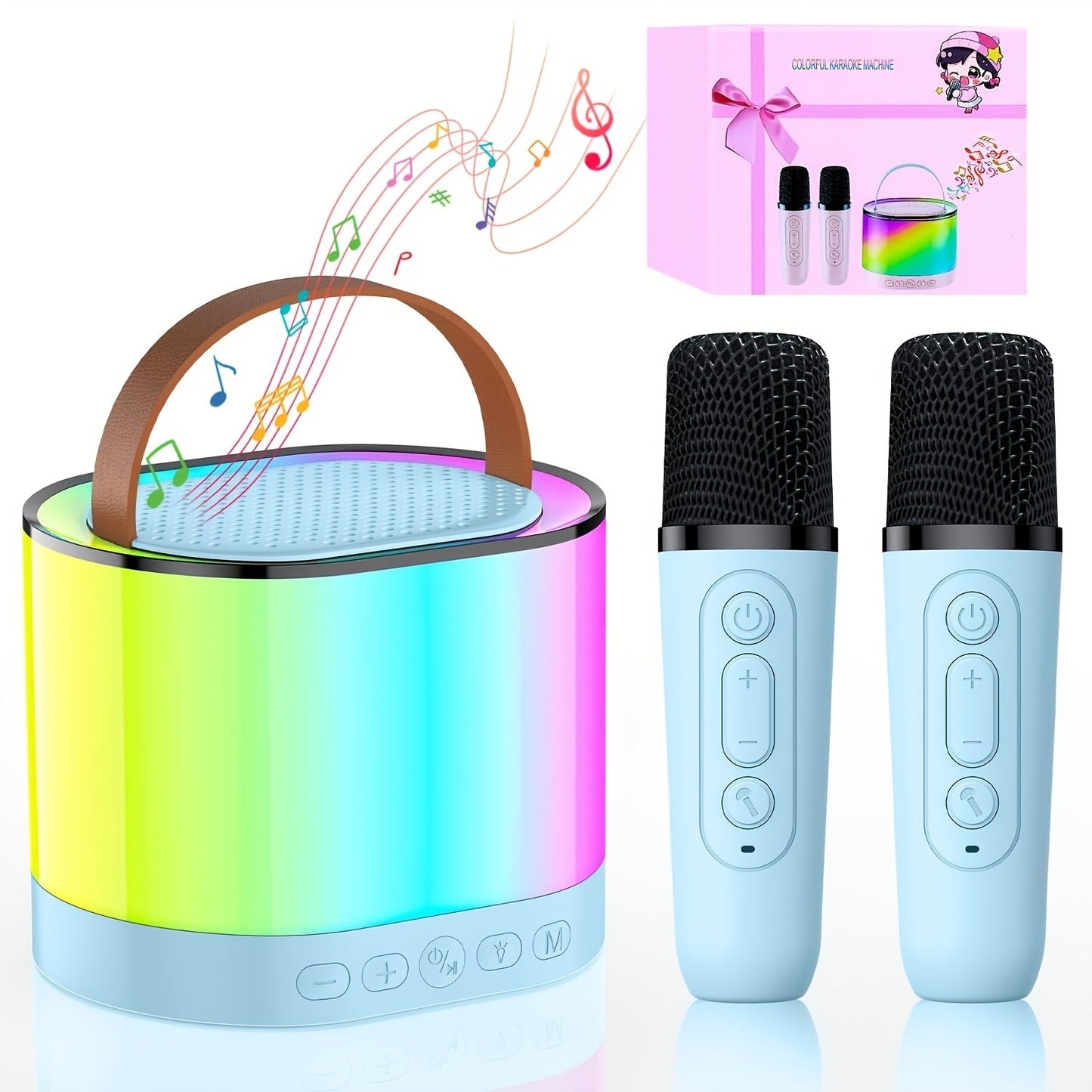 Portable PA Speaker shown in the Blue option