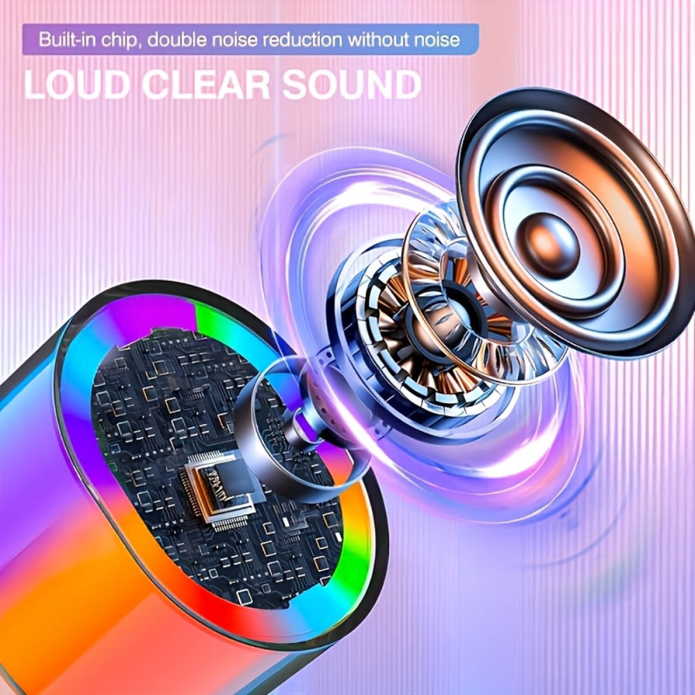 Portable PA Speaker, 10W, Wireless, USB-C, Two, Microphones for Parties and Karaoke detail image - detail view 10