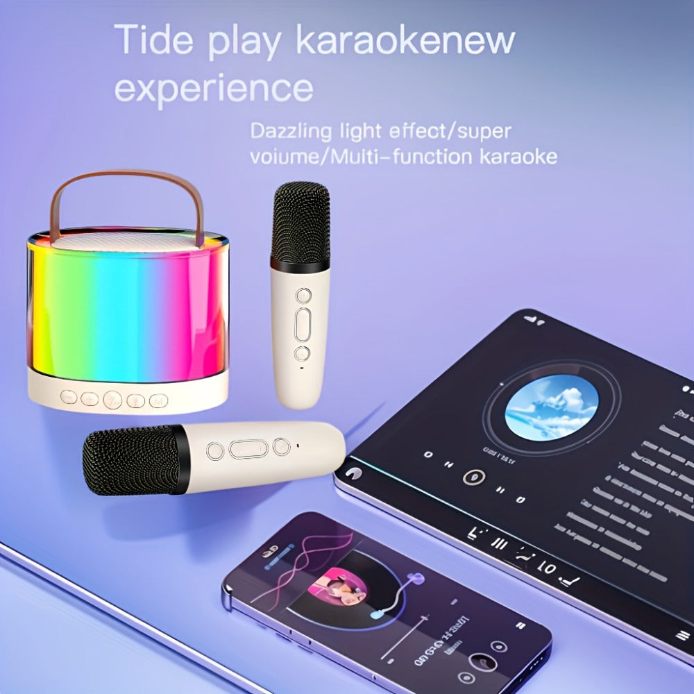 Portable PA Speaker, 10W, Wireless, USB-C, Two, Microphones for Parties and Karaoke detail image - detail view 4