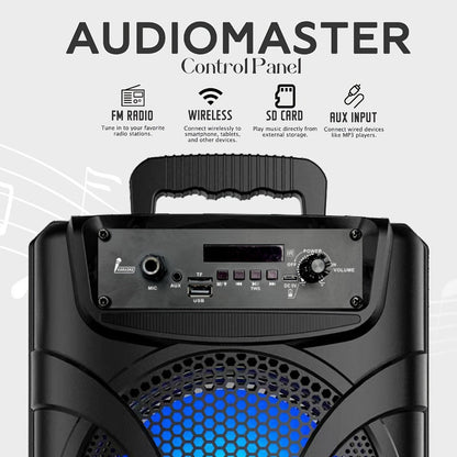 Portable PA Speaker, Bluetooth, Wireless, System, Rechargeable for Parties and Karaoke detail image - detail view 8