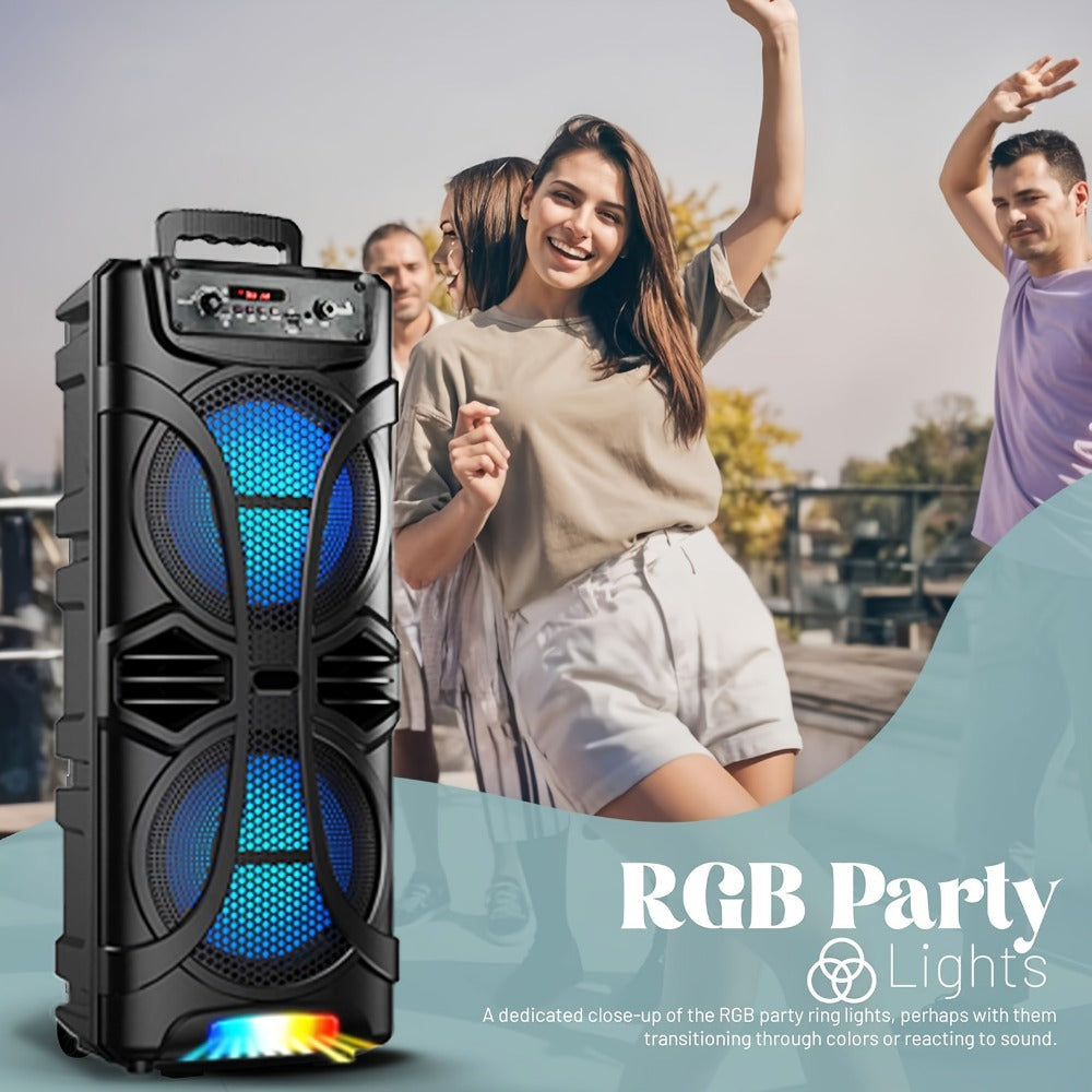 Portable PA Speaker, Bluetooth, Wireless, System, Rechargeable for Parties and Karaoke detail image - detail view 9