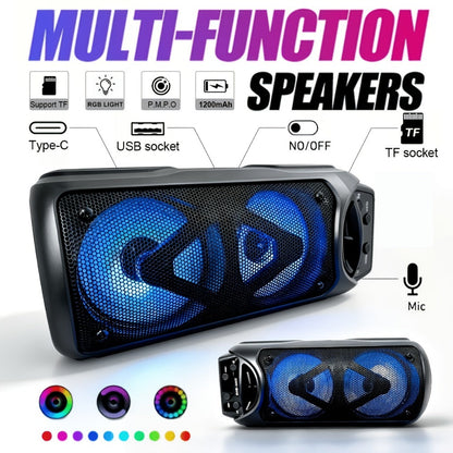Portable PA Speaker, RGB, Wireless, Easter/Mother, Day for Parties and Karaoke detail image - detail view 3