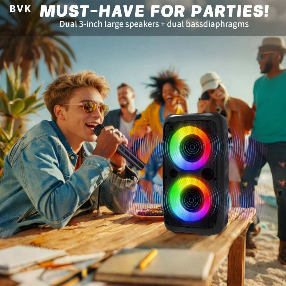 Portable PA Speaker, Upgraded MOS-1265-1 Wireless, RGB, Wireless, MOS-1265, Enhanced detail image - detail view 11