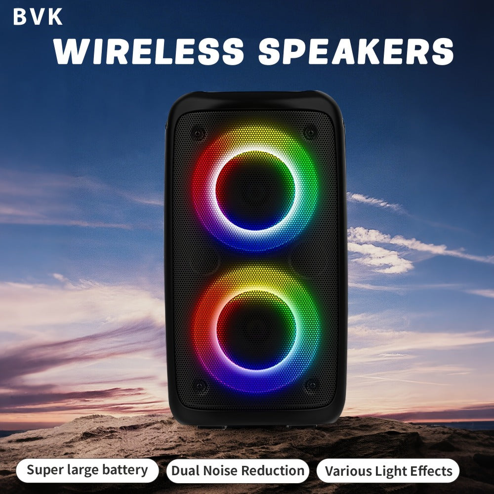 Portable PA Speaker, Upgraded MOS-1265-1 Wireless, RGB, Wireless, MOS-1265, Enhanced detail image - detail view 4