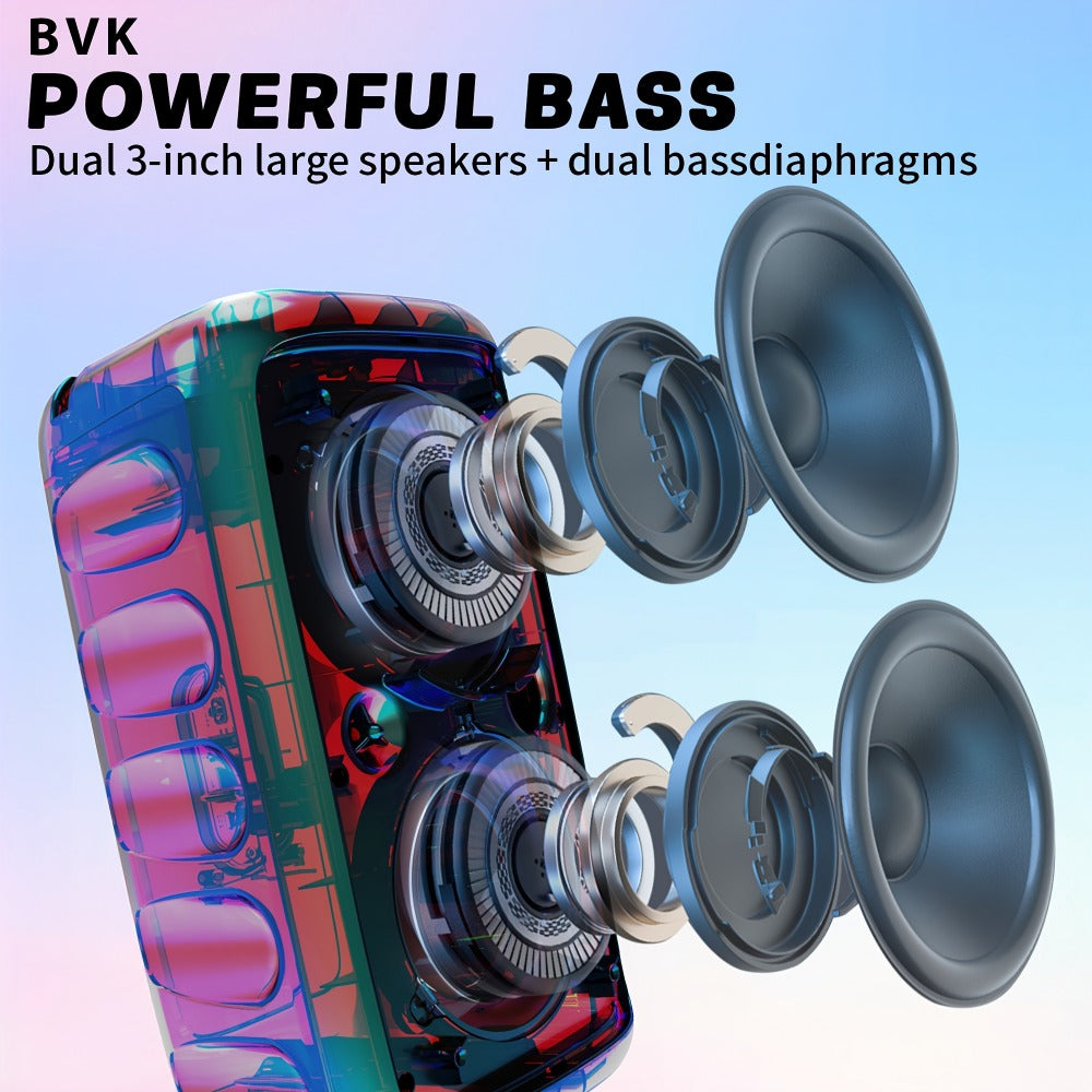 Portable PA Speaker, Upgraded MOS-1265-1 Wireless, RGB, Wireless, MOS-1265, Enhanced detail image - detail view 8