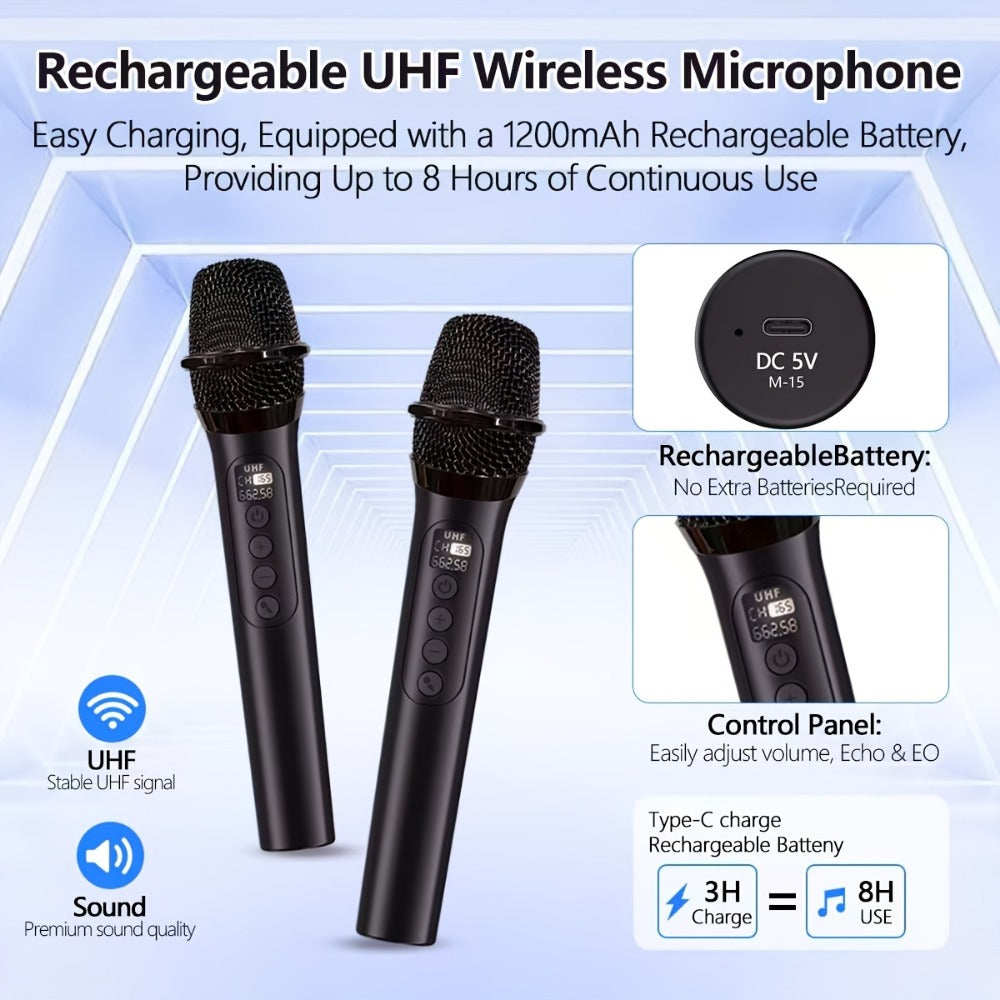 Portable PA Speaker, Upgraded MOS-1265-1 Wireless, RGB, Wireless, MOS-1265, Enhanced detail image - detail view 9