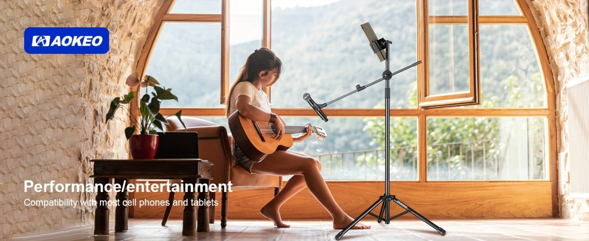 Portable Tripod Microphone Boom Stand with Clip and Carrying Bag detail image - detail view 18