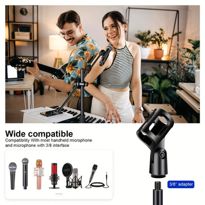 Portable Tripod Microphone Boom Stand with Clip and Carrying Bag detail image - detail view 3