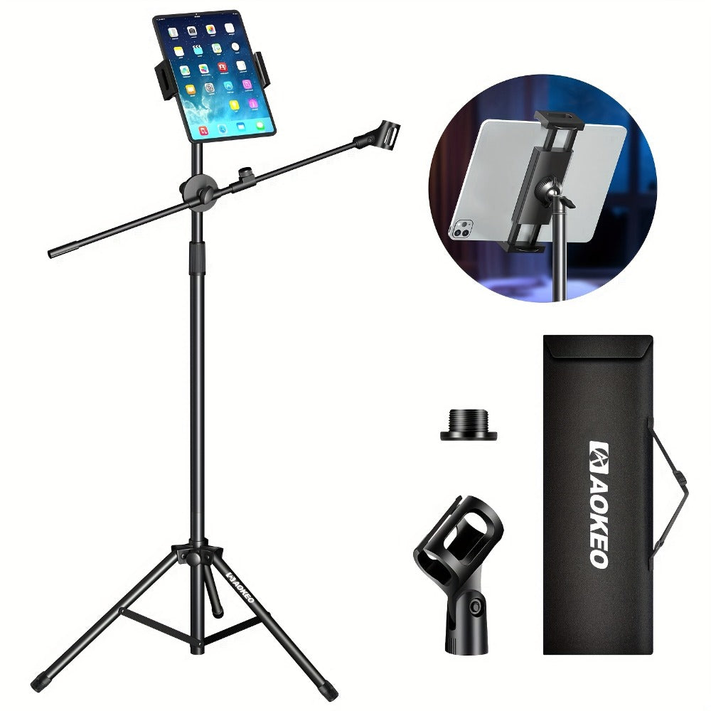 Portable Tripod Microphone Boom Stand with Clip and Carrying Bag detail image - detail view 5
