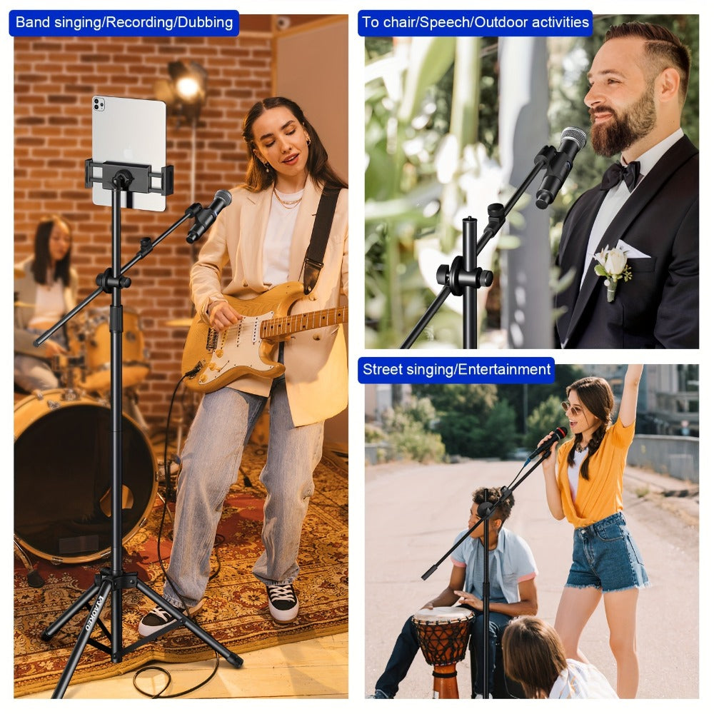 Adjustable Microphone Boom Stand shown in the main product view