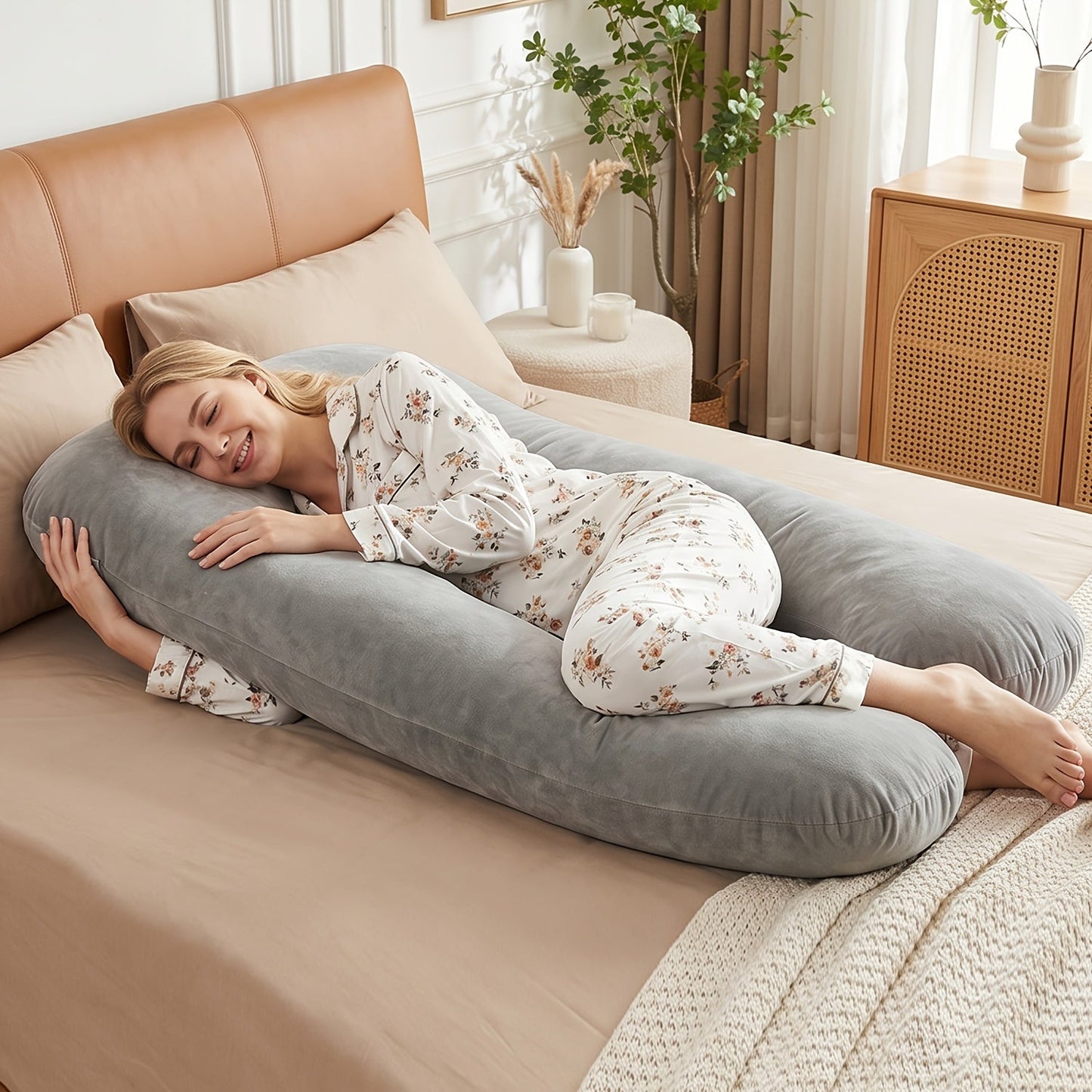 New Popular U shaped Pregnant Woman Pillow Waist Protection Pillow Core Side - product view 7