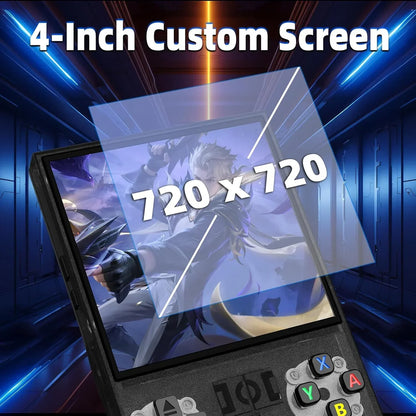 R36 Max Handheld Game Console – 4.0" IPS 720×720 4000mAh 10-Hour Battery 18000 Games Linux Retro Portable Gaming System for Kids & Adults