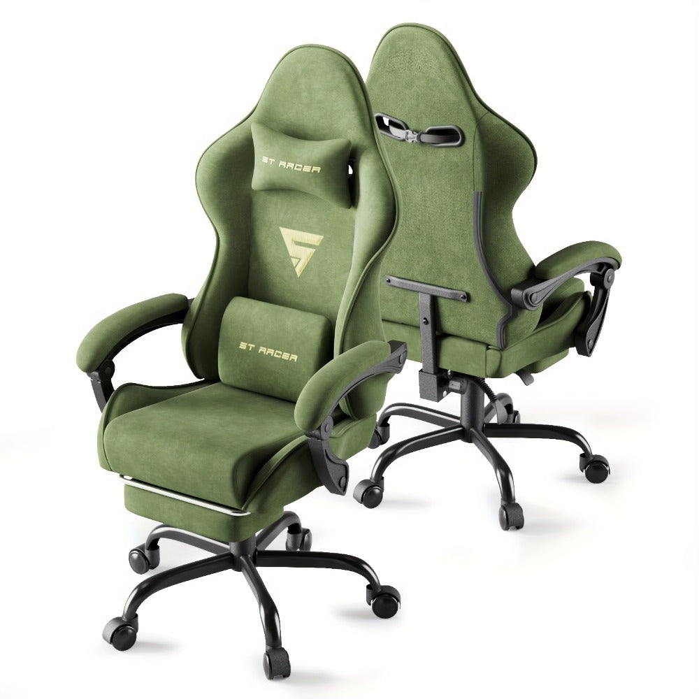 Reclining Fabric Gaming Chair, Reclining Computer Chair for Comfortable Everyday Seating detail image - detail view 12