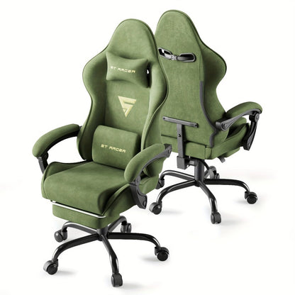 Reclining Fabric Gaming Chair, Reclining Computer Chair for Comfortable Everyday Seating detail image - detail view 12